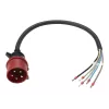 Anker SOLIX virtajohto, IEC 60309 3P+N+E avopäähän, 32 A, 60 cm, punainen