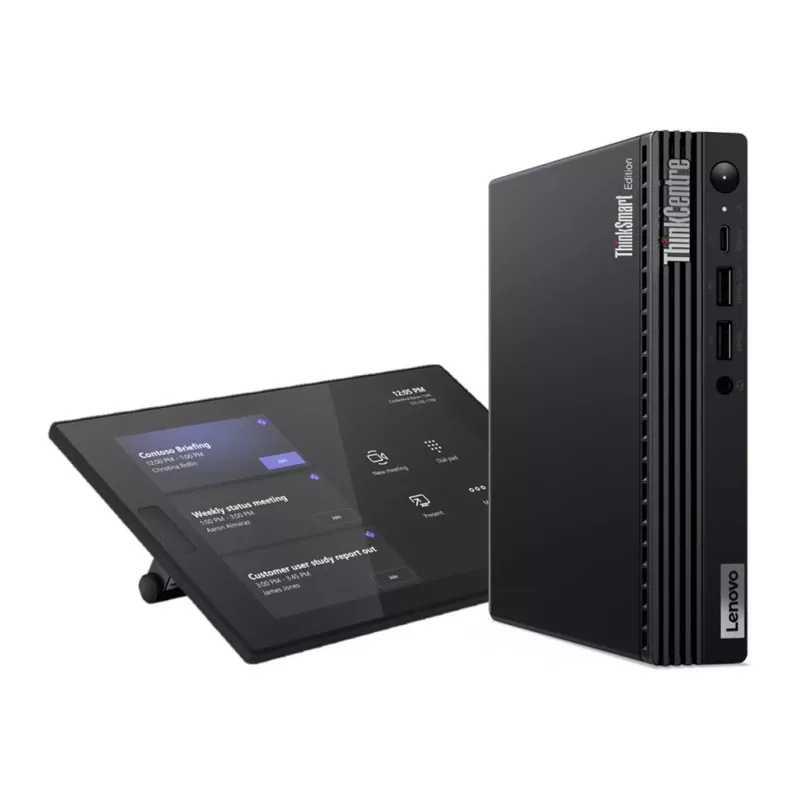 Lenovo ThinkSmart Tiny Kit 12XH000BMT videoneuvottelusarja, Intel Core i3-13100T, 16GB DDR4, 256GB SSD, ThinkSmart Controller, Windows 11 IoT Enterprise