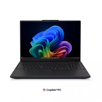 Lenovo ThinkPad T16 Gen 5 16 tuuman WUXGA kannettava tietokone, Intel Core Ultra 5 325U, 16GB DDR5, 512GB SSD, Intel Graphics, Windows 11 Pro, pohjoismainen taustavalaistu näppäimistö, musta, sormenjälkilukija, 5G-päivitettävä, 3 vuoden takuu
