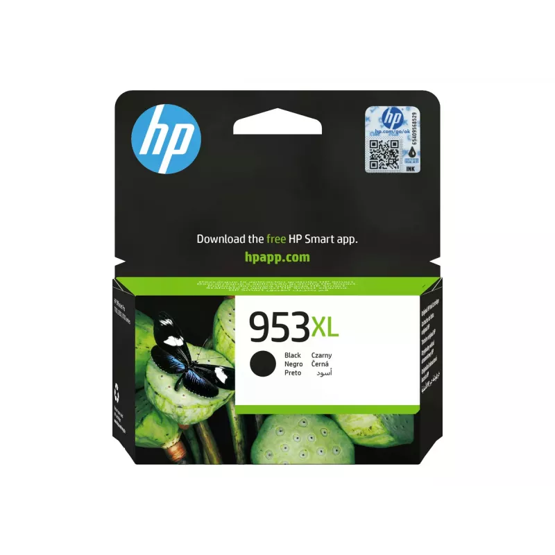 HP 953XL High Yield Black alkuperäinen mustekasetti