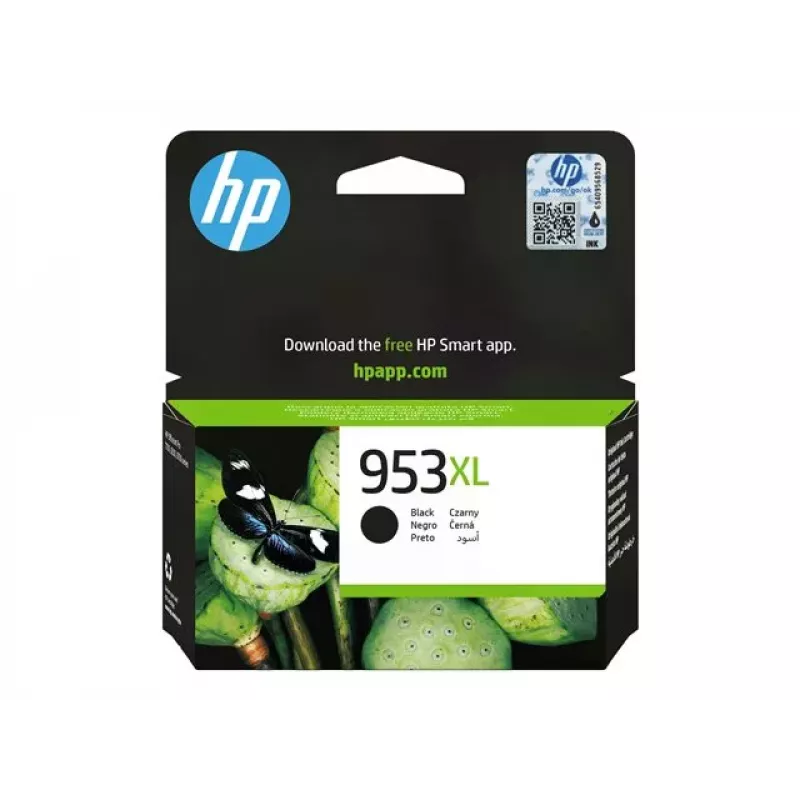 HP 953XL High Yield Black alkuperäinen mustekasetti
