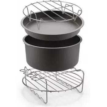 TEFAL Easy Fry -tarvikesarja OBH Nordica XXL -kiertoilmakypsentimille - leivontavuoka, varrasteline, 5 varrasta