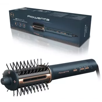 Rowenta Air Brush 3D UB9720E0 lämminilma-muotoiluharja, tummansininen/kupari