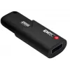 Emtec USB 3.2 Click Secure B120 256GB USB-muistitikku musta