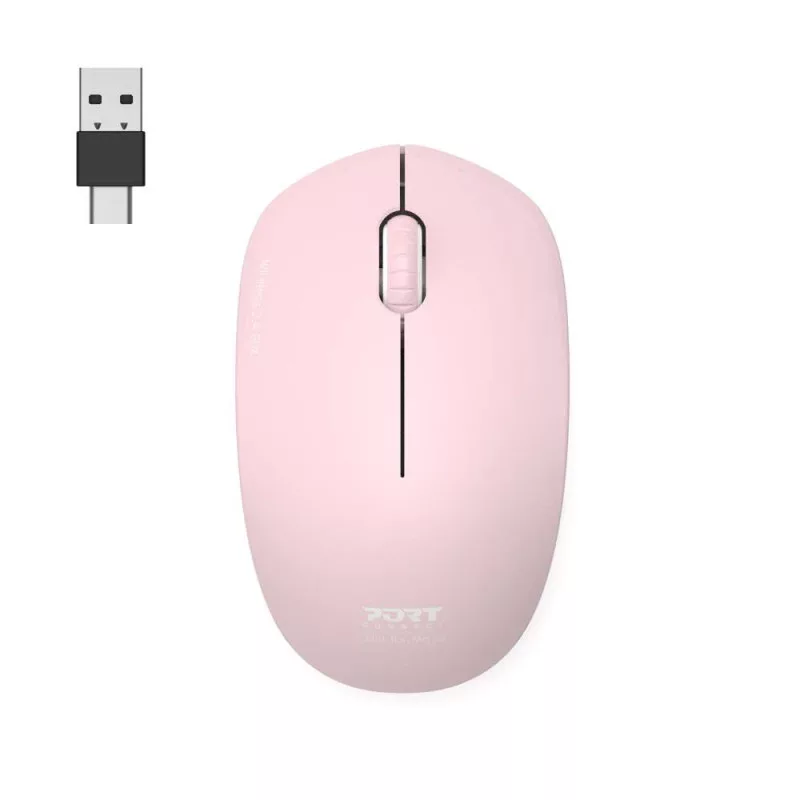PORT CONNECT Mouse Collection II langaton 2,4 GHz pinkki