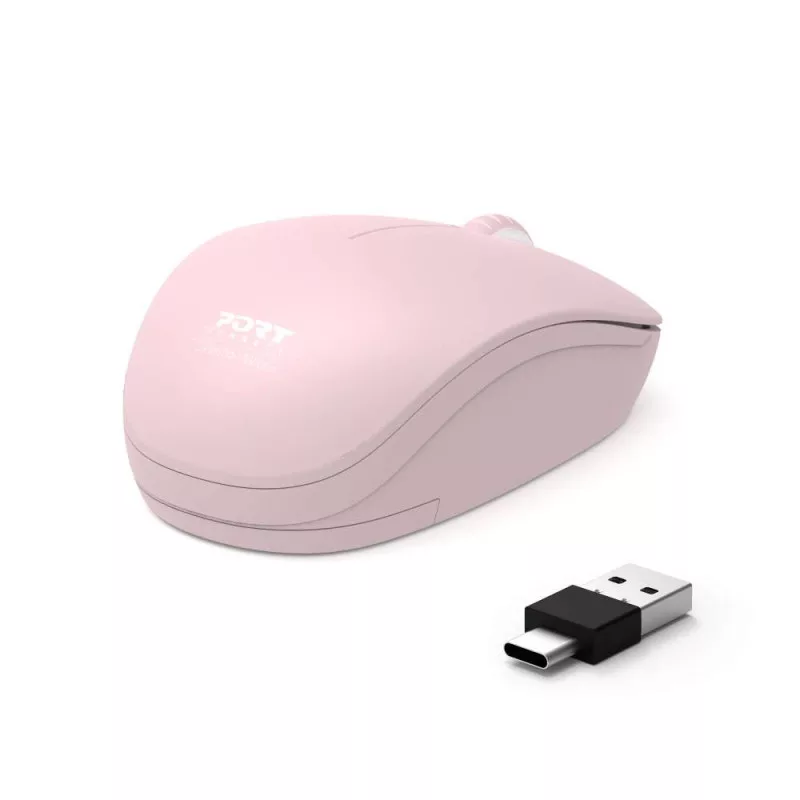 PORT CONNECT Mouse Collection II langaton 2,4 GHz pinkki