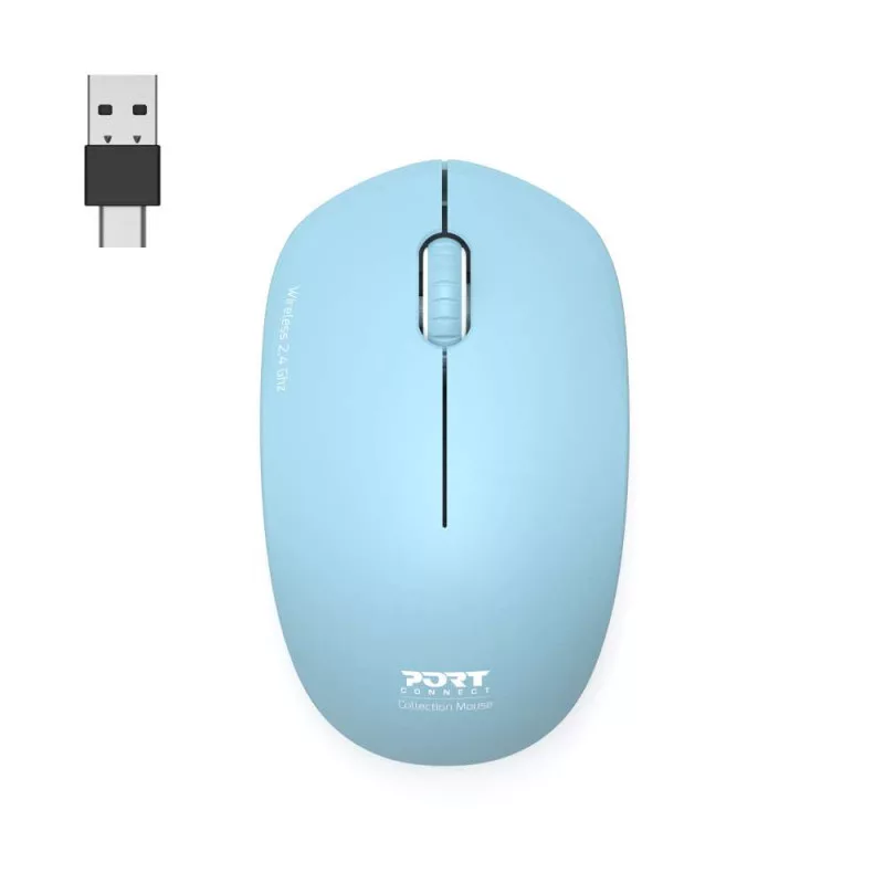 PORT CONNECT Mouse Collection II langaton 2,4 GHz pastellinsininen