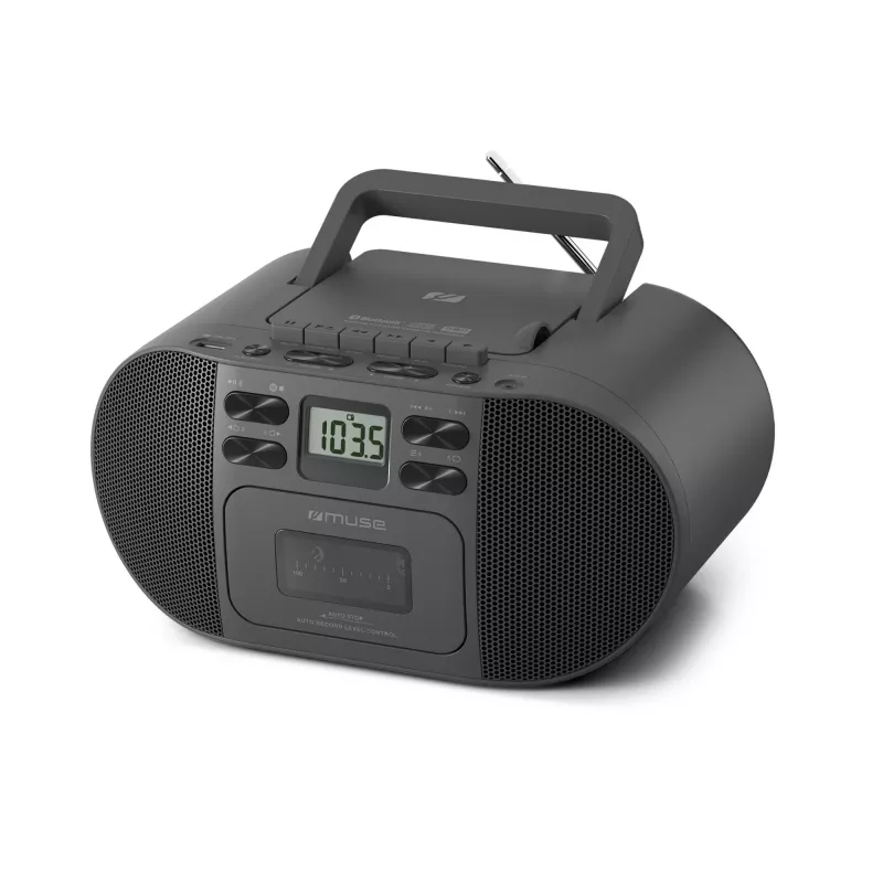 Muse M-188RDC CD-boombox Bluetoothilla, FM-radio, USB, musta