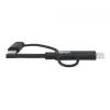 Eaton Tripp Lite Series universaali USB-A - Lightning, USB Micro-B ja USB-C sync-/latauskaapeli (M/3xM), MFi-sertifioitu, musta, 1,8 m