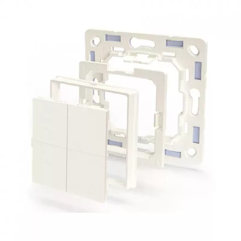 Shelly Plug & Play BLU Wall Switch 4 sovitin Legrand & Shelly valkoinen