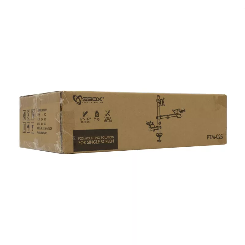 SBOX PTM-02S yleinen kassapäätteen/kassatulostimen/näytön teline