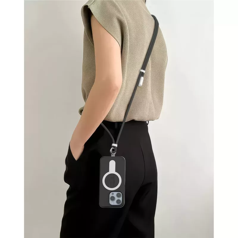 SBOX LANYARD BLACK USB-C - USB-C -kaapeli 1,5 m musta