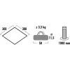 High Peak Tarp 1 (harmaa, 3 m x 3 m)
