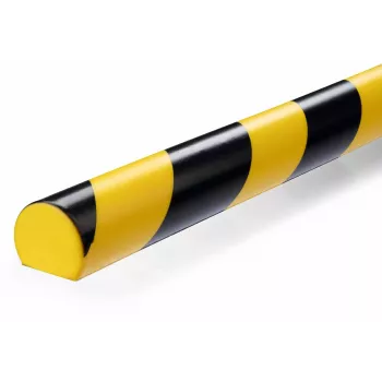 Durable S32R lattiakaapelisilta, PVC, musta/keltainen, pyöristetty, 1000 mm