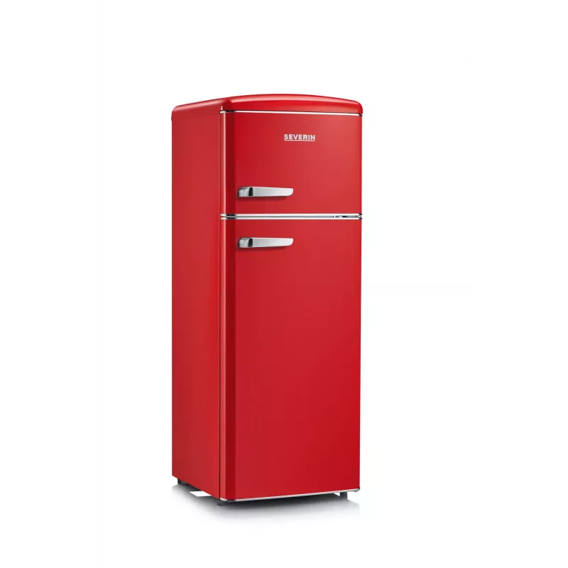 SEVERIN RKG 8930 Retro Red jää-pakastinyhdistelmä, 208 L, energialuokka E