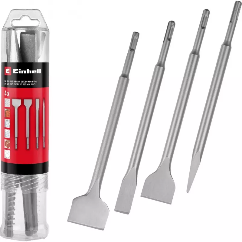 EINHELL-KWB SDS-plus talttasarja 250 mm, 4-osainen
