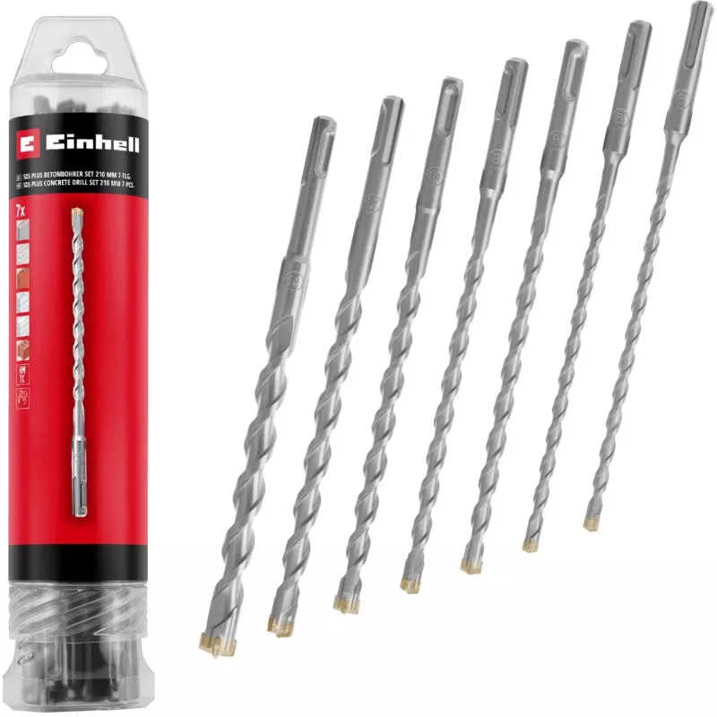 EINHELL-KWB SDS-plus poranteräsarja, Ø 6-14 mm (7-osainen, 210 mm)