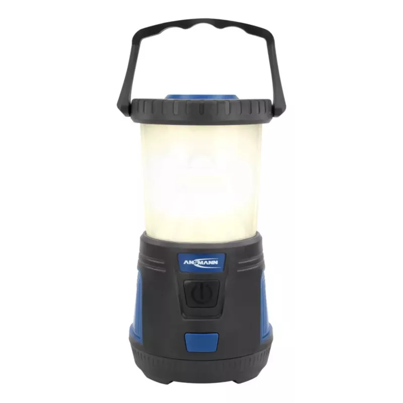 ANSMANN CL600B akkuleirintälyhty - musta/sininen - ABS - ripustuskoukku - IPX4 - 600 lumenia