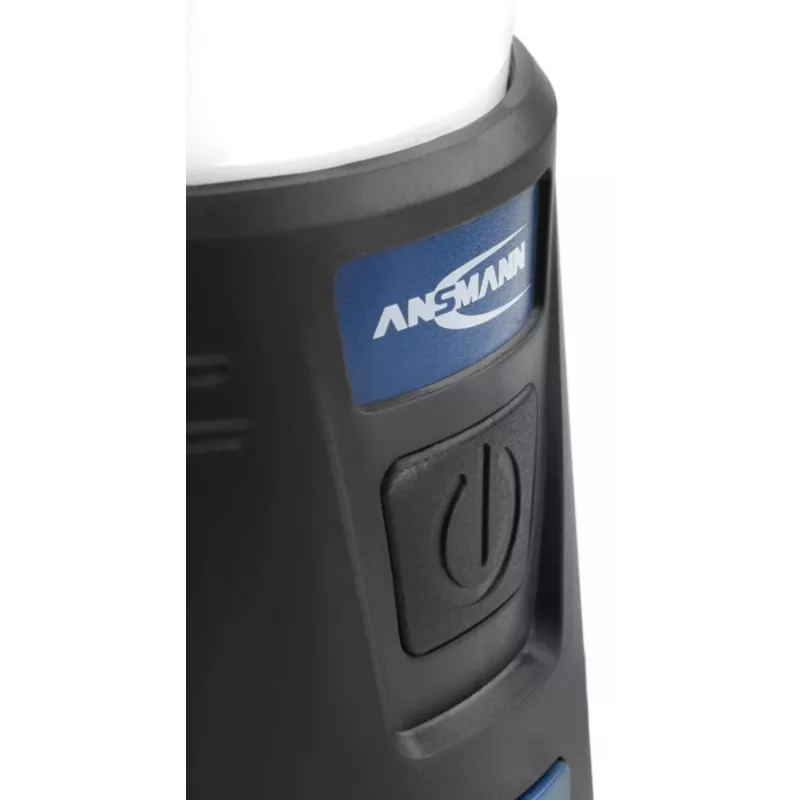ANSMANN CL600B akkuleirintälyhty - musta/sininen - ABS - ripustuskoukku - IPX4 - 600 lumenia