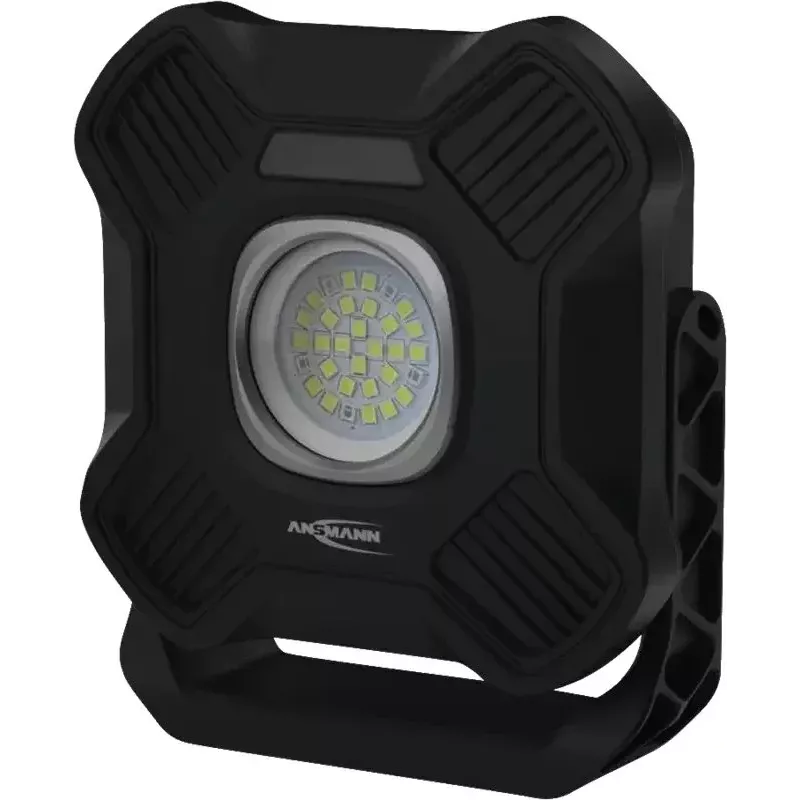 ANSMANN WL2000R ladattava LED-työvalaisin, musta, 20W, 2000lm, magneetilla, ripustuskoukulla, jalustalla - 1 kpl (1600-0755)