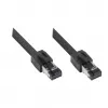 GoodConnections RNS® Cat.8.1 S/FTP -verkkokaapeli, 0,5 m, musta, LSZH, 40 Gbit/s, 2000 MHz