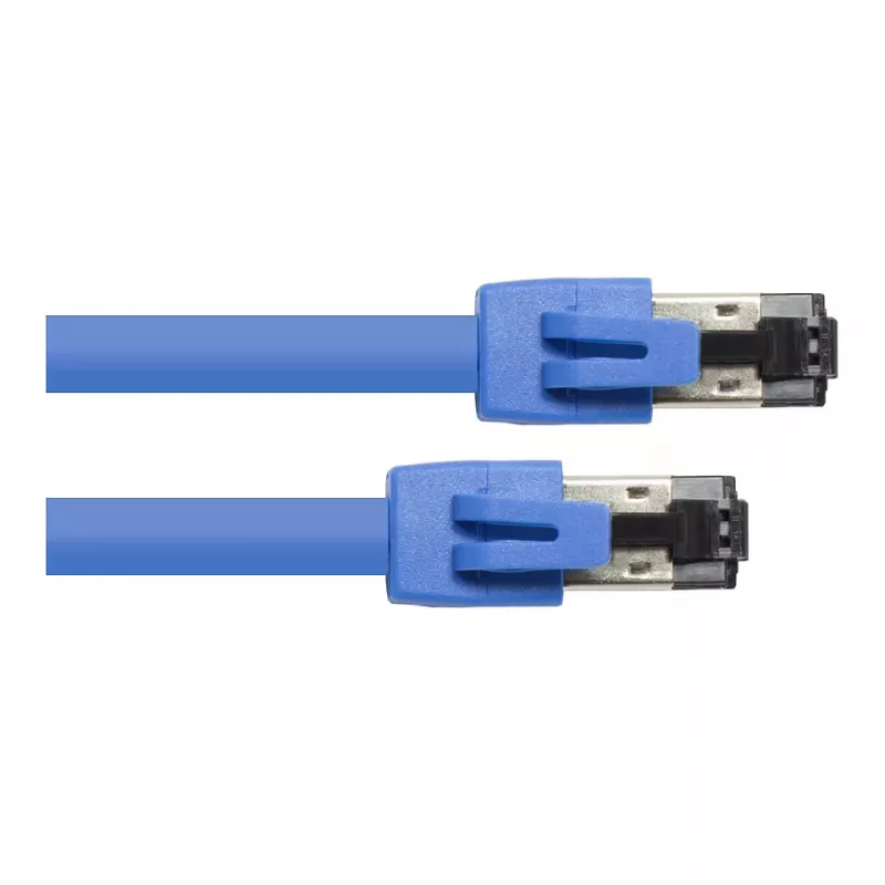 GoodConnections RNS® -verkkokaapeli Cat. 8.1, S/FTP, PiMF, LSZH, 2000MHz, 40Gbit/s, sininen, 0,5 m