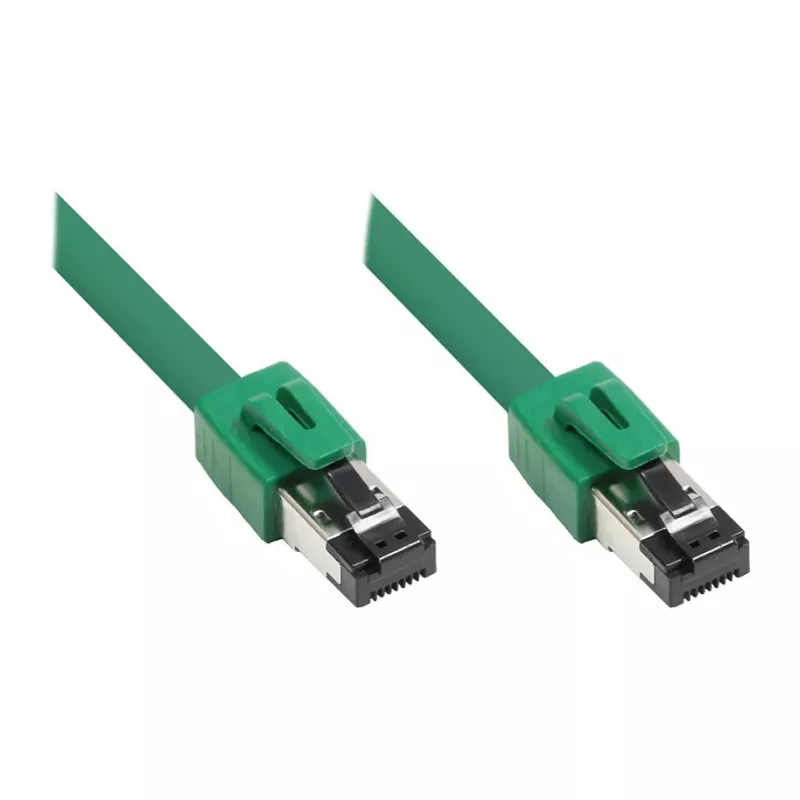 GoodConnections RNS® -verkkokaapeli Cat. 8.1, S/FTP, PiMF, LSZH, 2000MHz, 40Gbit/s, vihreä, 1,5 m