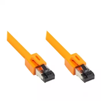 GoodConnections RNS® Cat.8.1 S/FTP -verkkokaapeli, LSZH, 2000MHz, 40Gbit/s, oranssi, 1,5m