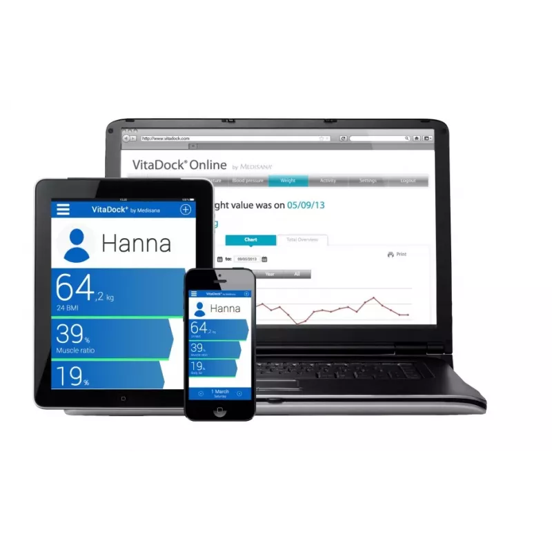 MEDISANA BS 440 Connect -vaaka – älykäs kehonkoostumusvaaka Bluetoothilla