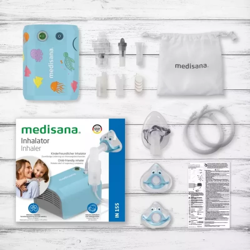 MEDISANA inhalaattori IN 155 kompressorisumutin valkoinen/sininen