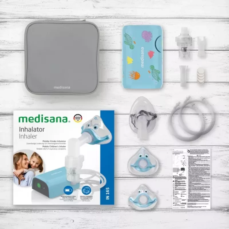 MEDISANA inhalaattori IN 165 kompressorisumutin valkoinen/sininen
