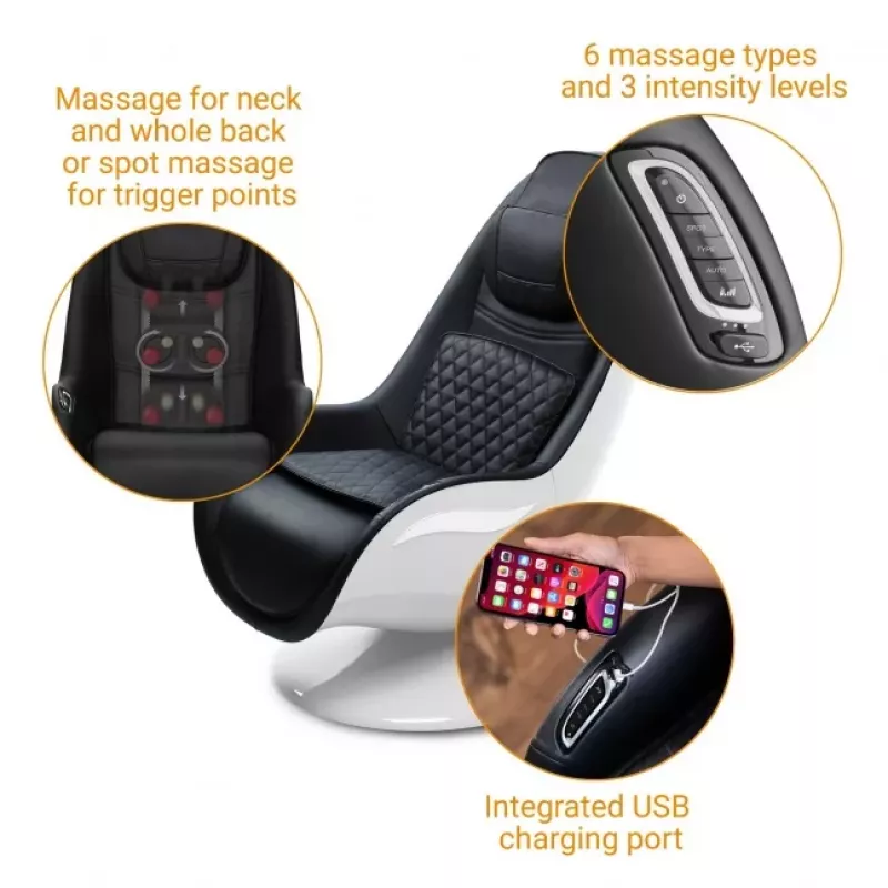 Medisana RS 660 Shiatsu-hierontaleikkituoli lämmöllä, musta