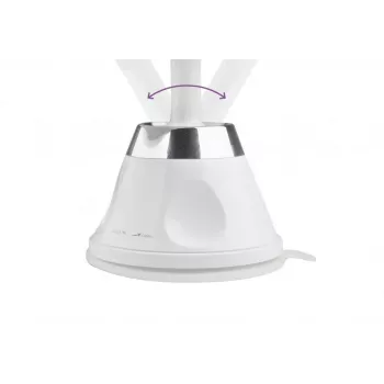 Medisana CM 850 LED-kosmetiikkapeili 5-kertaisella suurennoksella, päivänvalkoinen LED, kosketusanturi, 360° kierto, hopea