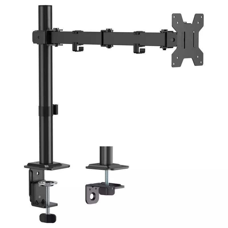 Equip pöytäteline 17-32 inch näytöille, 360° kääntyvä, 10 kg, musta