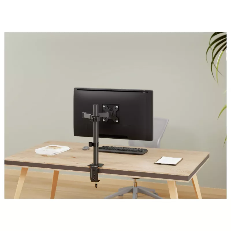Equip pöytäteline 17-32 inch näytöille, 360° kääntyvä, 10 kg, musta