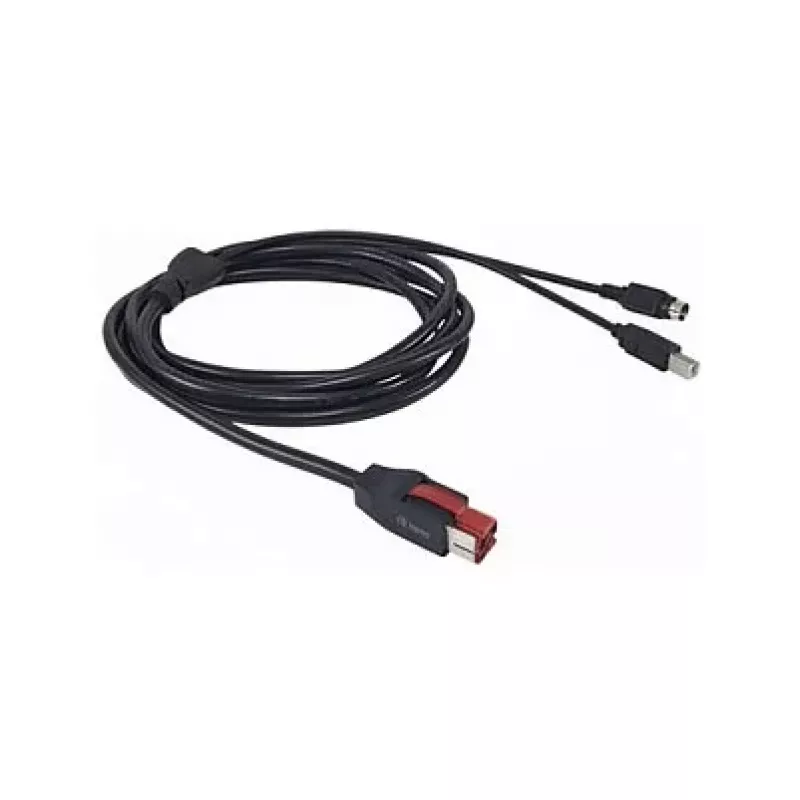 Equip PoweredUSB-kaapeli 24V Mini-DIN 3-Pin -pistokkeeseen 3,00m musta