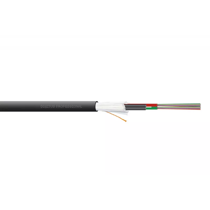 DIGITUS sisä-/ulkoasennuskaapeli A/I-DQ (ZN) BH 9/125µm OS2, 24 kuitua, CPR Dca, LSZH