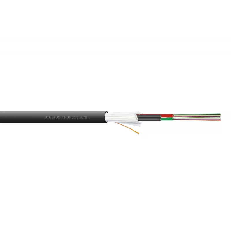 DIGITUS sisä-/ulkoasennuskaapeli A/I-DQ (ZN) BH 9/125µm OS2, 24 kuitua, CPR Dca, LSZH