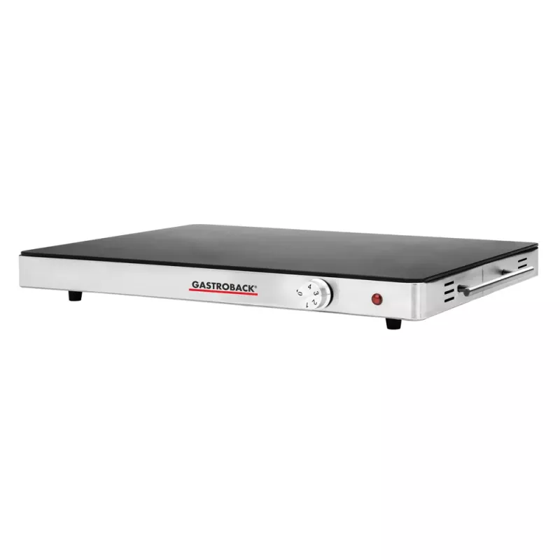 Gastroback 42491 Design-lämpölevy – 200 W, ruostumaton teräs ja lasi, 120 °C