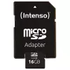 Intenso 16GB MicroSDHC Class 4 -muistikortti SD-sovittimella, jopa 21 MB/s lukunopeus, musta