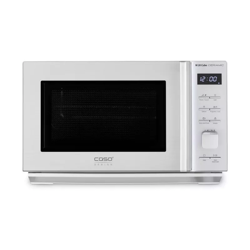 CASO M 20 Cube -mikroaaltouuni 800 W hopea vapaasti seisova