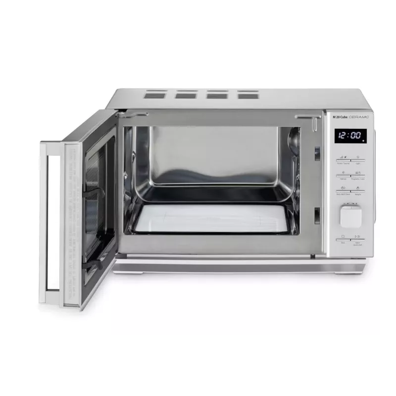 CASO M 20 Cube -mikroaaltouuni 800 W hopea vapaasti seisova