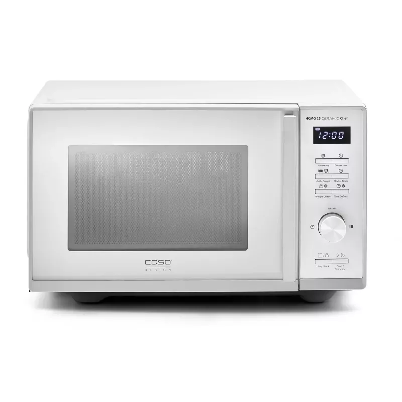 CASO Chef HCMG 25 -mikroaaltouuni - 900W, kiertoilma & grilli, 25L, ruostumaton teräs
