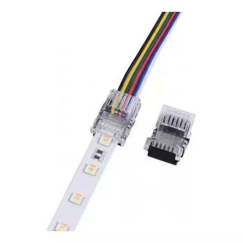 SYNERGY21 LED FLEX Strip Easy Connect nauha-johtoon 12mm RGB-CCT (RGB-WW) liitin