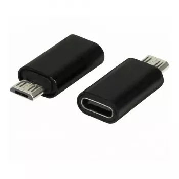 Synergy21 ALLTRAVEL USB-C-pistoke Micro-USB-liittimeen -sovitinjohto - musta