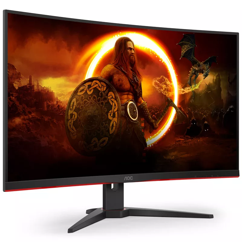 AOC CQ32G2SE 31,5 inch kaareva QHD-pelimonitori, 165Hz, FreeSync Premium, VA, 1ms MPRT, DP/HDMI