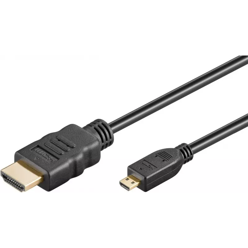 Goobay Ultra High-Speed HDMI -kaapeli Micro-HDMI 8K 60 Hz 2 m musta