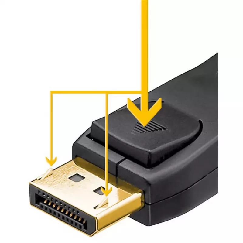 Goobay Essential DisplayPort 2.1 -kaapeli 8K 144Hz 1 m