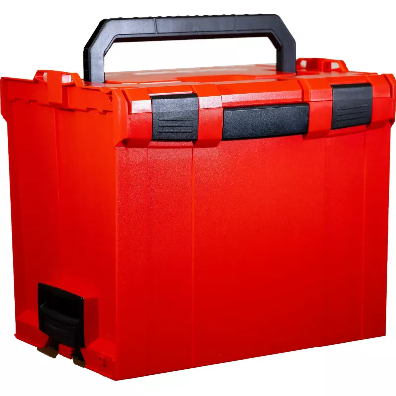 FISCHER L-BOXX FLB 374 tyhjä työkalulaatikko, punainen/musta
