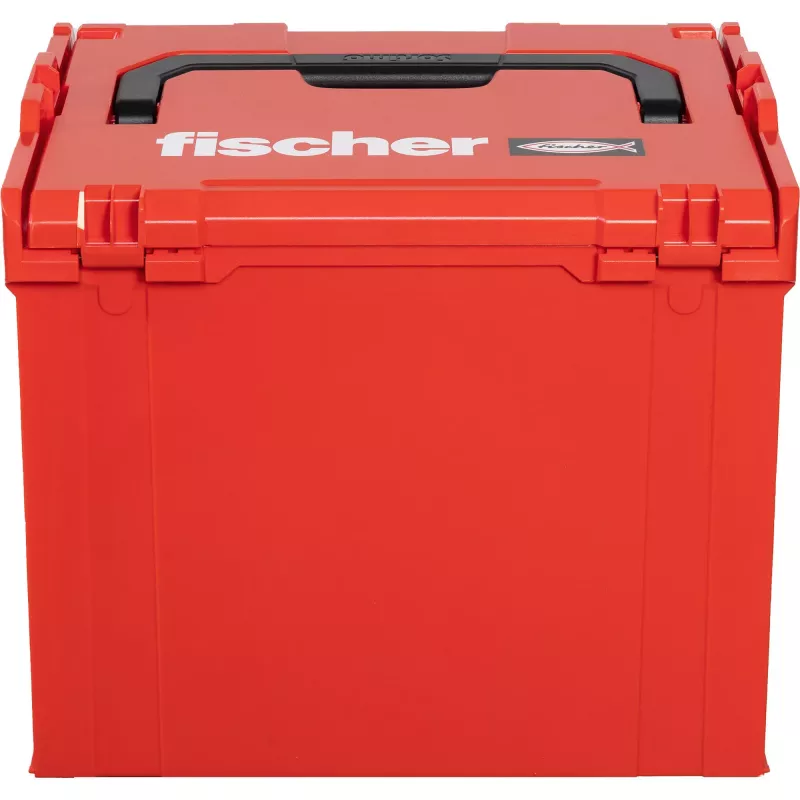 FISCHER L-BOXX FLB 374 tyhjä työkalulaatikko, punainen/musta